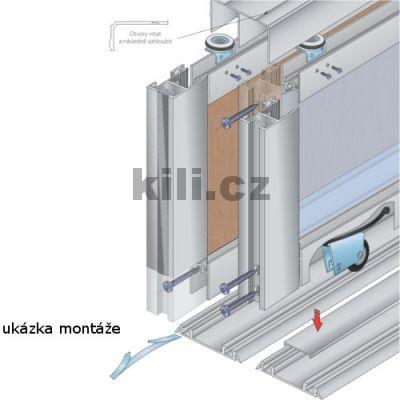 Profil SALU06NN st��brn� elox, spodn� 4m