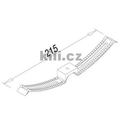 V�ce informac� o v�robku P��chytka kabel� dvojit� �ed� ral 9006 - syst�m Frame