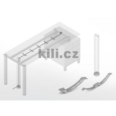 P��chytka kabel� dvojit� �ed� ral 9006 - syst�m Frame