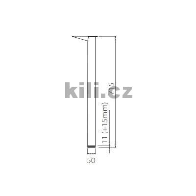 Stolov� noha FIFTY �ed� ral 9006