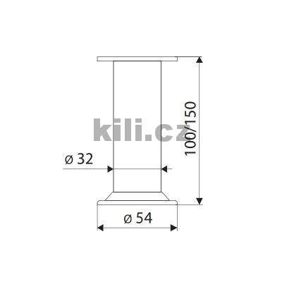 No�ka ov�l BIBLO ALU 100 mm
