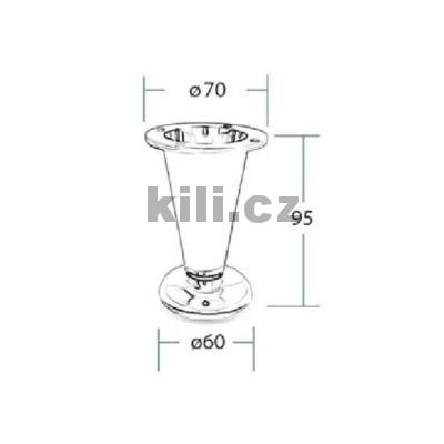 No�ka Calice k�nick� 100 mm s rektifikac� nikl mat