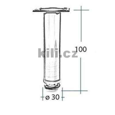 No�ka Kloe kulat� 30 x 100 mm s rektifikac� nikl mat
