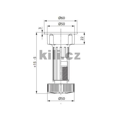 Soklov� no�ka Volpato 100 mm