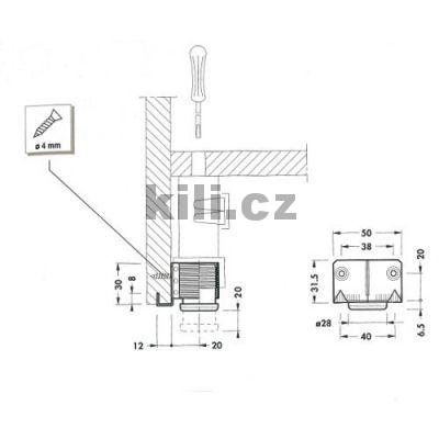 CAMAR 300 stav�c� no�ka 30 na �roub