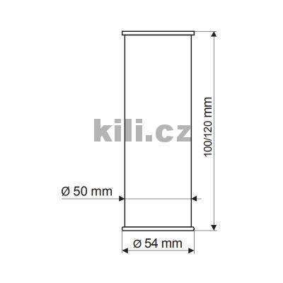 No�ka ov�l STYLUS DA11 - ALU, 100 mm