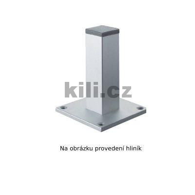 No�ka AL �tverec N45x45 A 100mm vzhled nerez