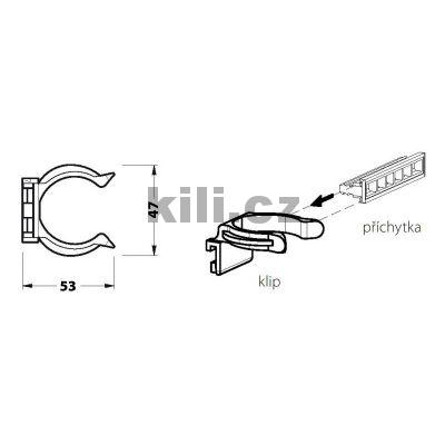 CAMAR 224 klip k soklov� no�ce Camar