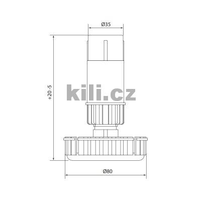 Soklov� no�ka S21 100mm