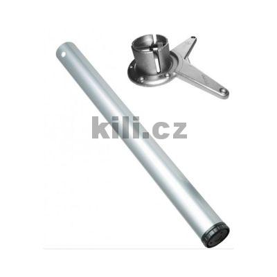 Stolov� noha LEVEL kulat� 60 x 710 mm, nikl brou�en�