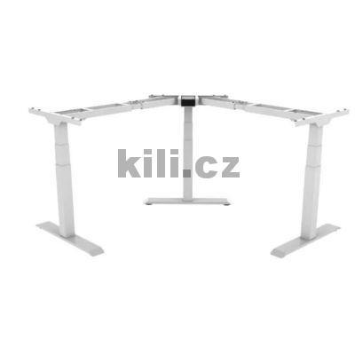 V�ce informac� o v�robku Rohov� elektrick� v��kov� staviteln� stolov� podno� VertikQ Edge 223, b�l� RAL 9016