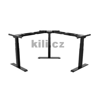 V�ce informac� o v�robku Rohov� elektrick� v��kov� staviteln� stolov� podno� VertikQ Edge 223, �ern� RAL 9005