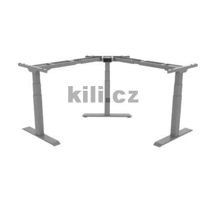 V�ce informac� o v�robku Rohov� elektrick� v��kov� staviteln� stolov� podno� VertikQ Edge 223, �ed� RAL 7045