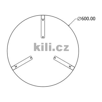 Stolov� noha TOKYO COFFEE, �ern� perli�ka RAL 9005