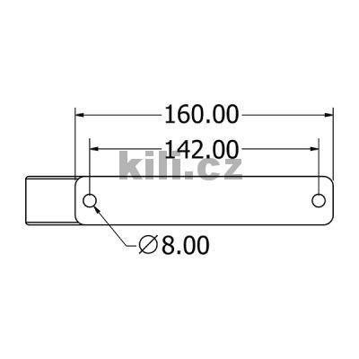 Stolov� noha TOKYO COFFEE, �ern� perli�ka RAL 9005
