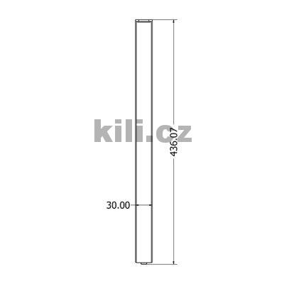 Stolov� noha TOKYO COFFEE, �ern� perli�ka RAL 9005