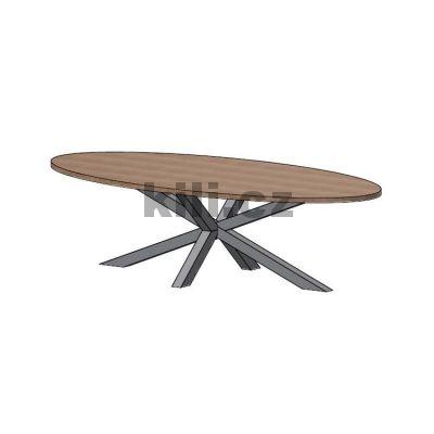 Stolov� podno� OMEGA, �ern� perli�ka RAL 9005