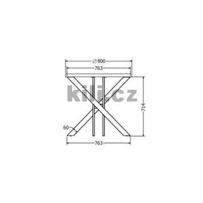 Stolov� podno� TORINO, �ern� perli�ka RAL 9005