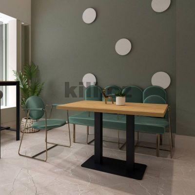 Stolov� podno� Horeca Double, �ern� perli�ka RAL 9005