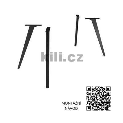 Stolov� noha venkovn� V/RODOS COFFEE, �ern� perli�ka RAL 9005