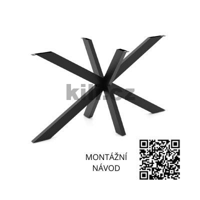 Stolov� podno� venkovn� V/VESTA 180, �ern� perli�ka RAL 9005