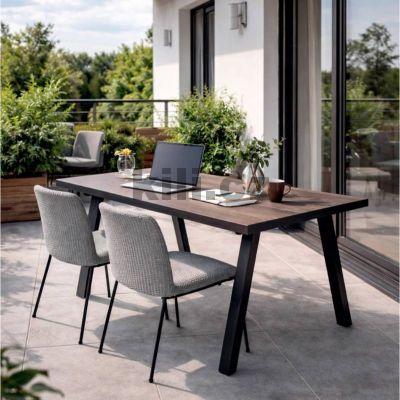 Stolov� podno� venkovn� V/MILANO, �ern� perli�ka RAL 9005