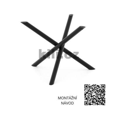 Stolov� podno� venkovn� V/TRENTO, �ern� perli�ka RAL 9005