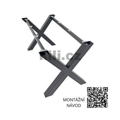 Stolov� podno� venkovn� V/XENA, �ern� perli�ka RAL 9005