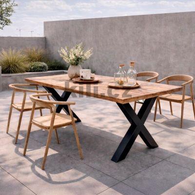 Stolov� podno� venkovn� V/XENA, �ern� perli�ka RAL 9005