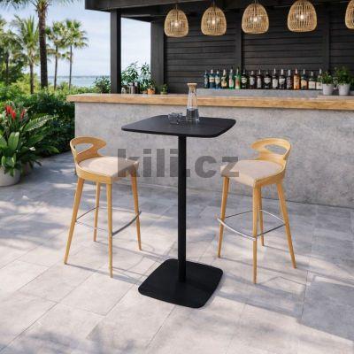 Centr�ln� podno� venkovn� V/RIVIERA BAR, �ern� perli�ka RAL 9005