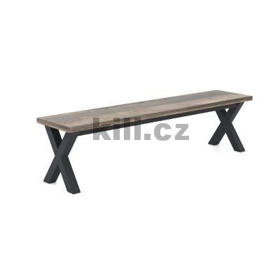 Stolov� podno� venkovn� V/XENA LAVICE, �ern� perli�ka RAL 9005