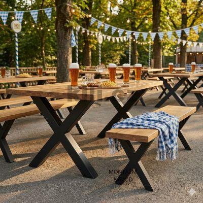 Stolov� podno� venkovn� V/XENA LAVICE, �ern� perli�ka RAL 9005