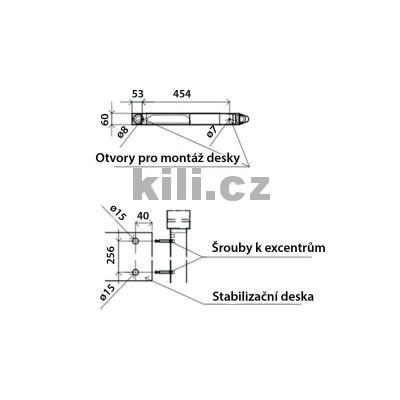 Stolov� konstrukce RAL 9006 L/P