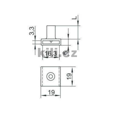 Zar�ka pro centr�ln� z�mek Siso 19mm