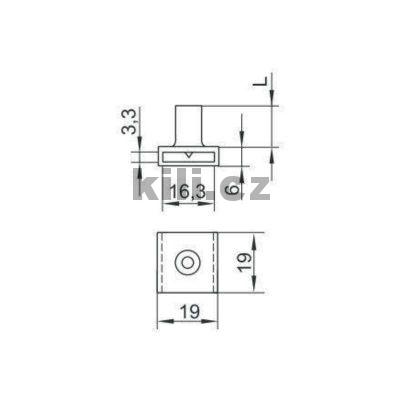 Zar�ka pro centr�ln� z�mek Siso 8mm