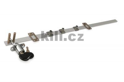 Z�mek centr�ln� 800mm pro 4 z�suvky chrom, r�zn� kl��