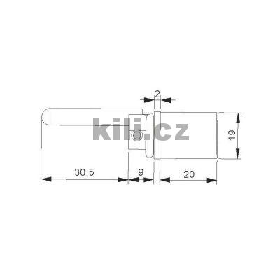 Z�mek centr�ln� KILI CHILLI - 600 mm - r�zn� kl��