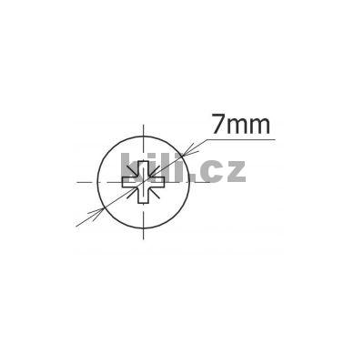 Euro�roub 6.3x30 zapustn� hl. 7mm