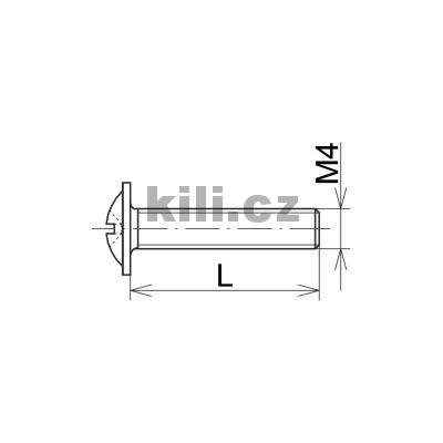 �roub do �chytek M4x8 ZB
