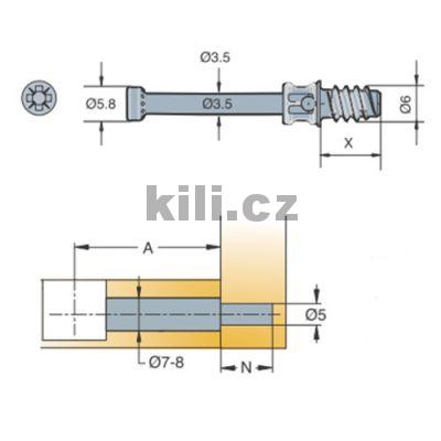 TI-T�hlo Combi Twinstart 5x8,5x24 syst�m 5, 09583