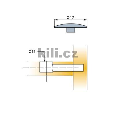 TI-Krytka excentru 17mm syst�m 5, b�l�