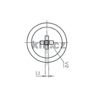Krytka na vrut dub bardolino