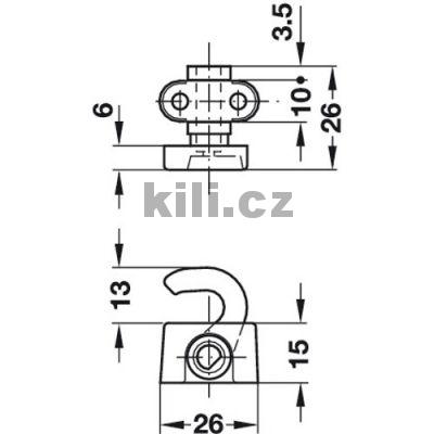 H�k zav�rac� pro t��cestn� z�mek Symo P Nikl