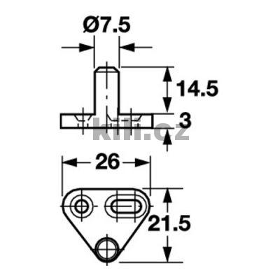 Zamykac� �ep k p�i�roubov�n� - leskle niklov�no