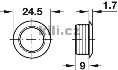 Push-Lock rozeta b�l�