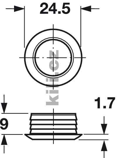 Push-Lock rozeta b�l�