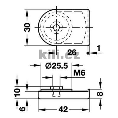 Protikus pro z�mek na sklo