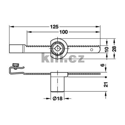 Z�mek h�ebenov� na sklo Symo Nikl