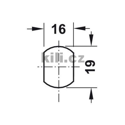 Z�mek Symo oto�n� B=17mm Nikl