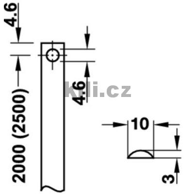 Profilov� ty� k centr�ln�mu z�mku